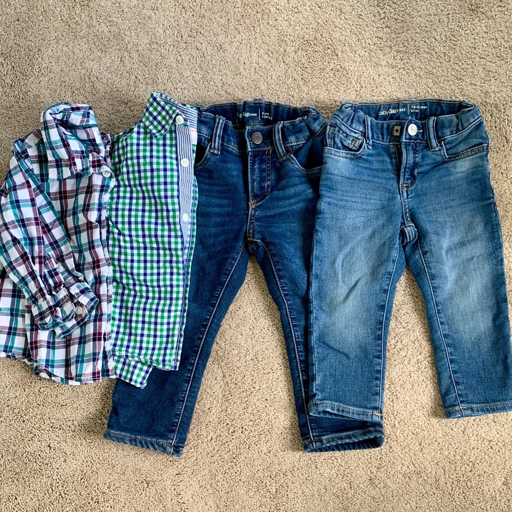 4pc toddler boys 18-24M lot, GAP & Gymboree
